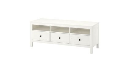 HEMNES tv sehpası, 148x47x57 cm beyaz vernik