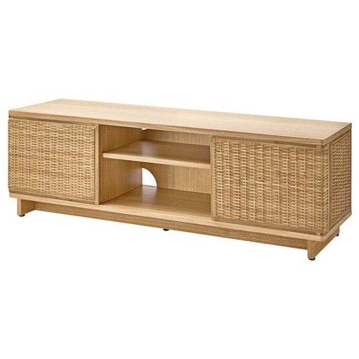 FRYKSÅS tv sehpası, 157x41x49 cm rattan