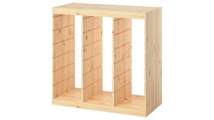 TROFAST saklama ünitesi iskeleti, 93x44x91 cm açık beyaz vernikli çam